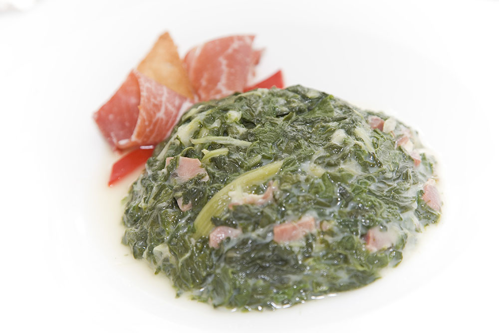 ACELGAS ALA CREMA CON JAMON