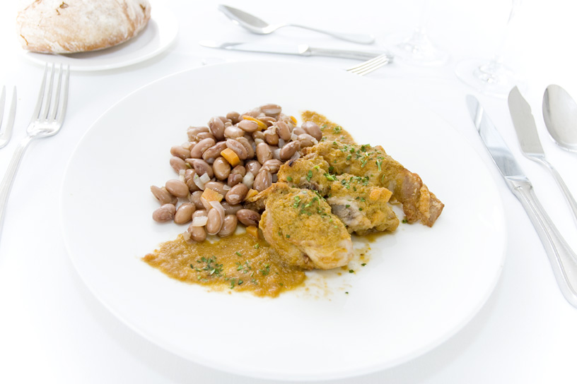 COELLO ASADO ALUBIAS PINTAS