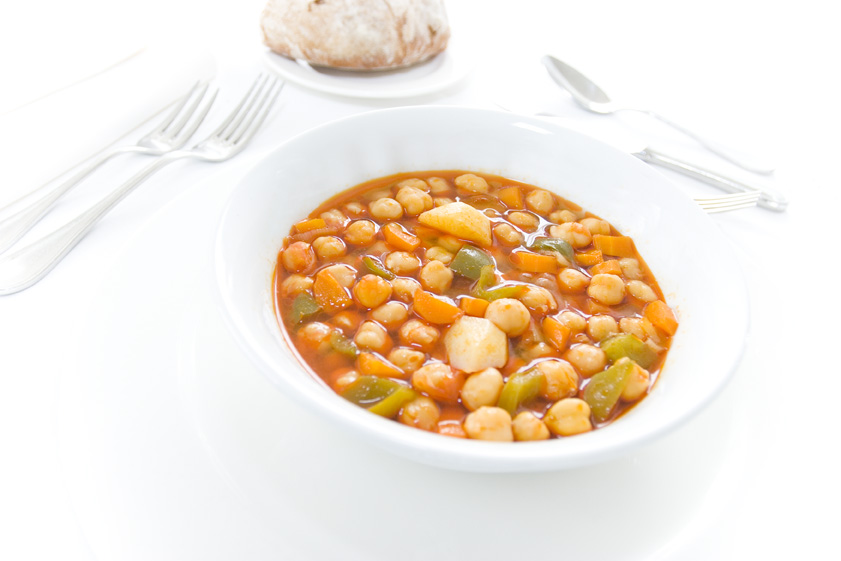 GARBANZOS CON VERDURAS