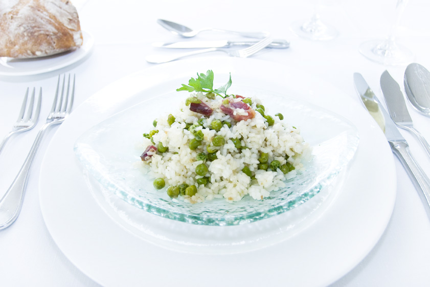 GUISANTES ARROZ JAMON