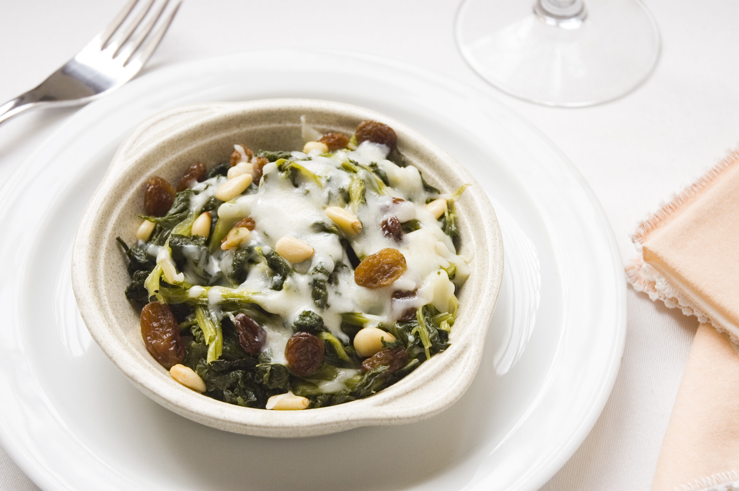 cazuela de espinacas