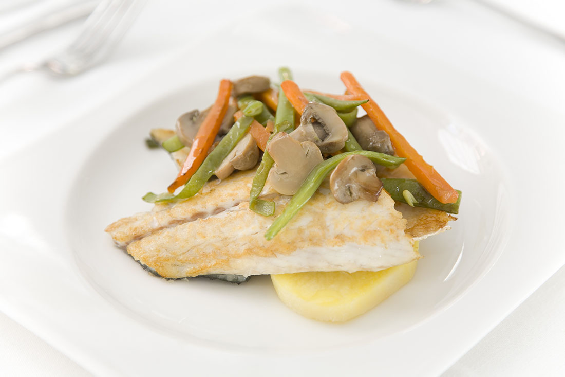 LUBINA ALA PLANCHA VERDURAS