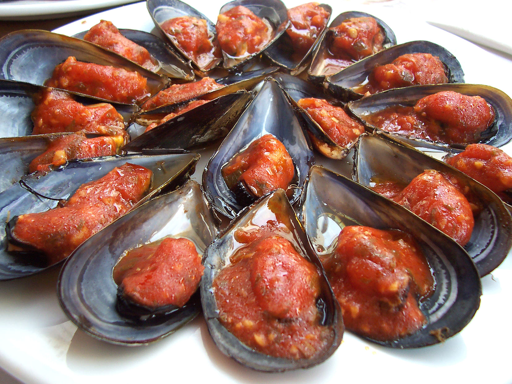 mejillones en salsa