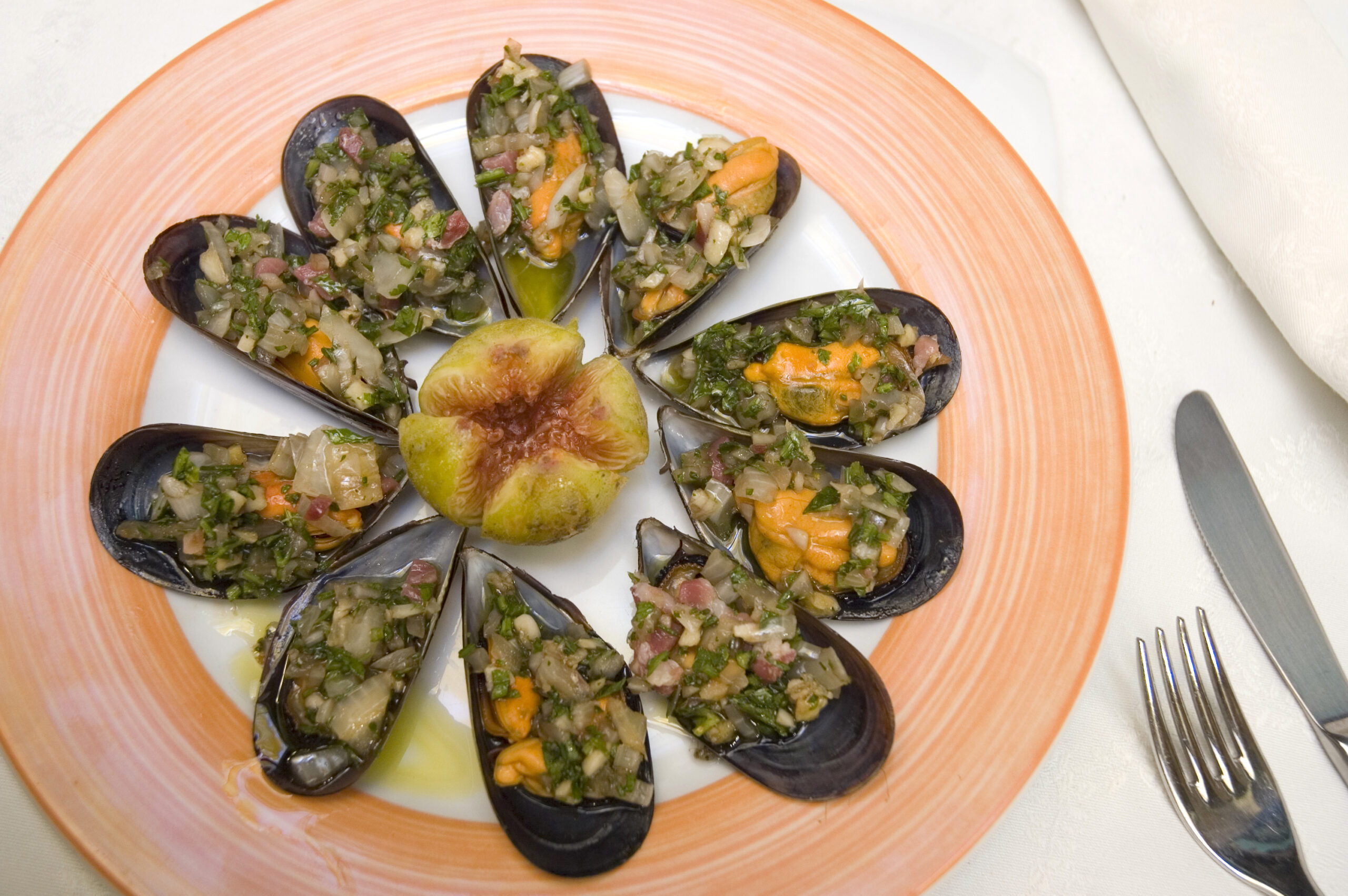 mejillones en vinagreta