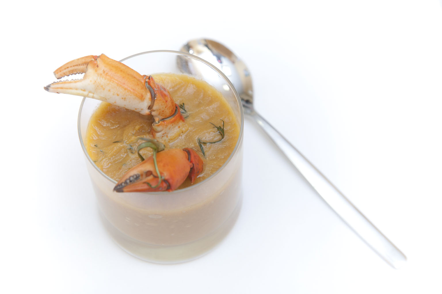 sopa de cangrejo de mar